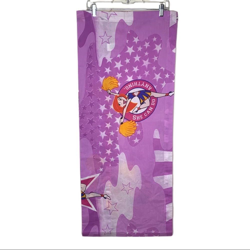 Vintage Kim Possible "She Can Do Anything" Cheerleader Curtain Banner